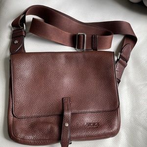Brown Leather Tumi Crossbody